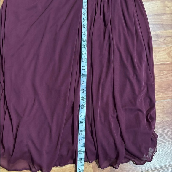 David's Bridal Wine A-Line Skirt - Picture 13 of 15